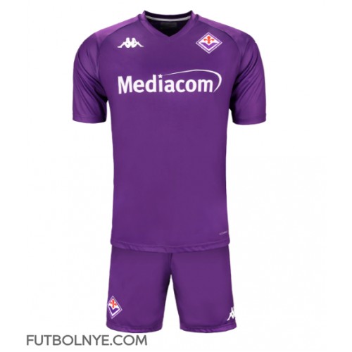 Camiseta Fiorentina Primera Equipación para niños 2024-25 manga corta (+ pantalones cortos)